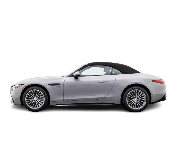 Mercedes SLC Closed top view from side