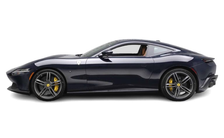 Black Ferrari Roma Side view