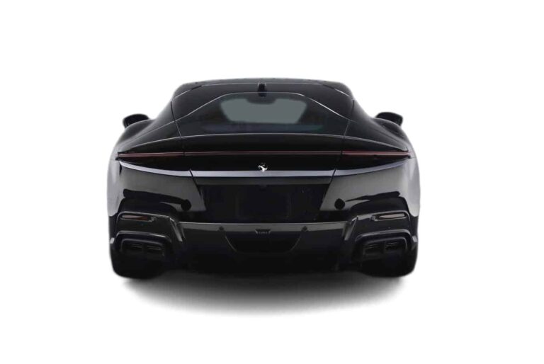 Black Ferrari 12Cilindri back view